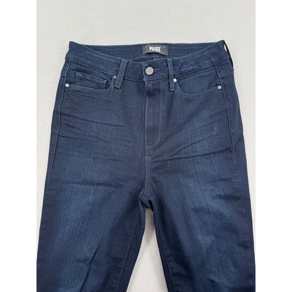 PAIGE Margot Ankle High Rise Skinny Jeans Women 28 Lana Dark Wash Blue Stretch